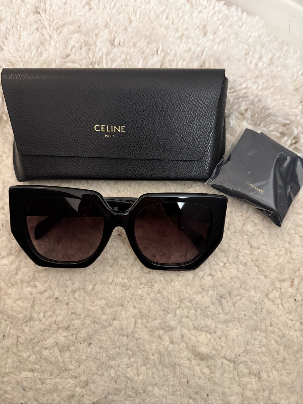 NWOT CELINE Triomphe 55MM Butterfly Sunglasses